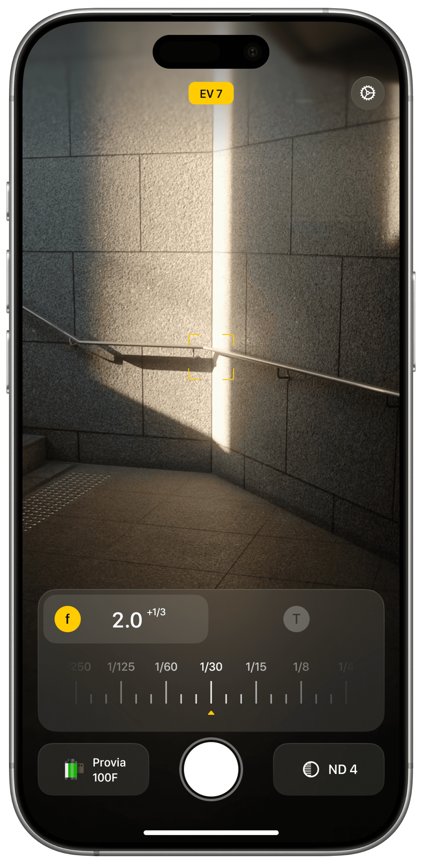Light Meter app screenshot